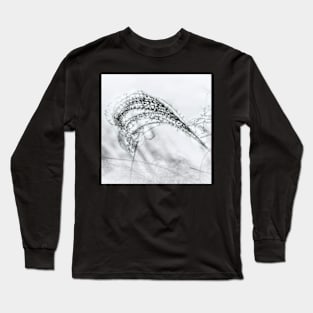 Ornamental Grass Black And White photograph Long Sleeve T-Shirt